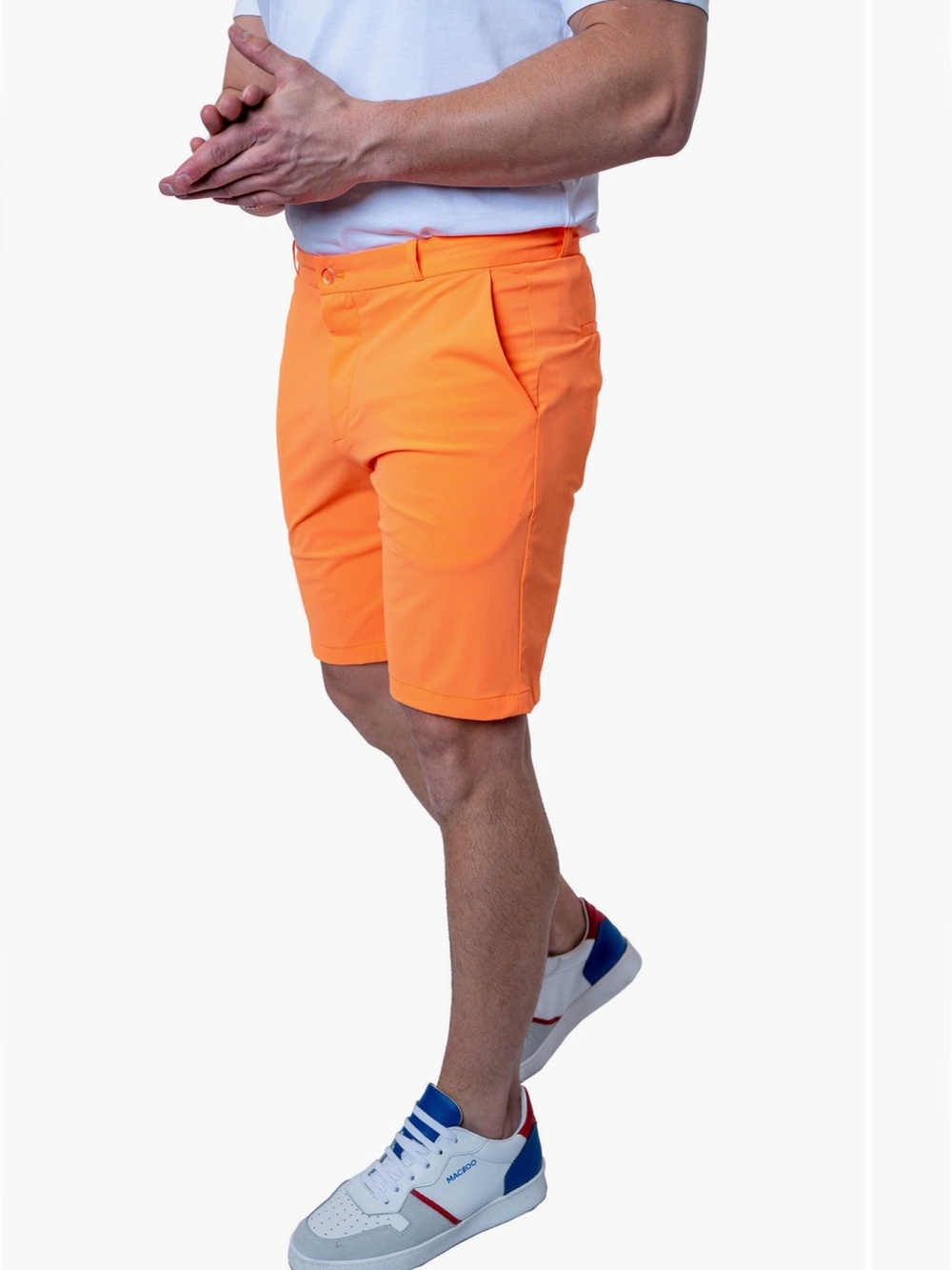 MACEOO Orange MEN’s Stretch Sun Chino Shorts XL